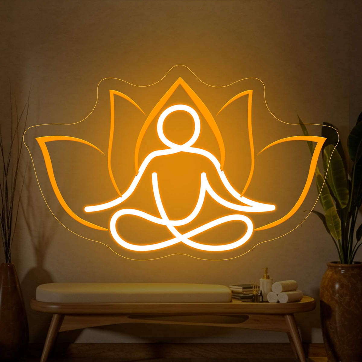 Namaste Lotus Neon Sign (Namaste Lotus)