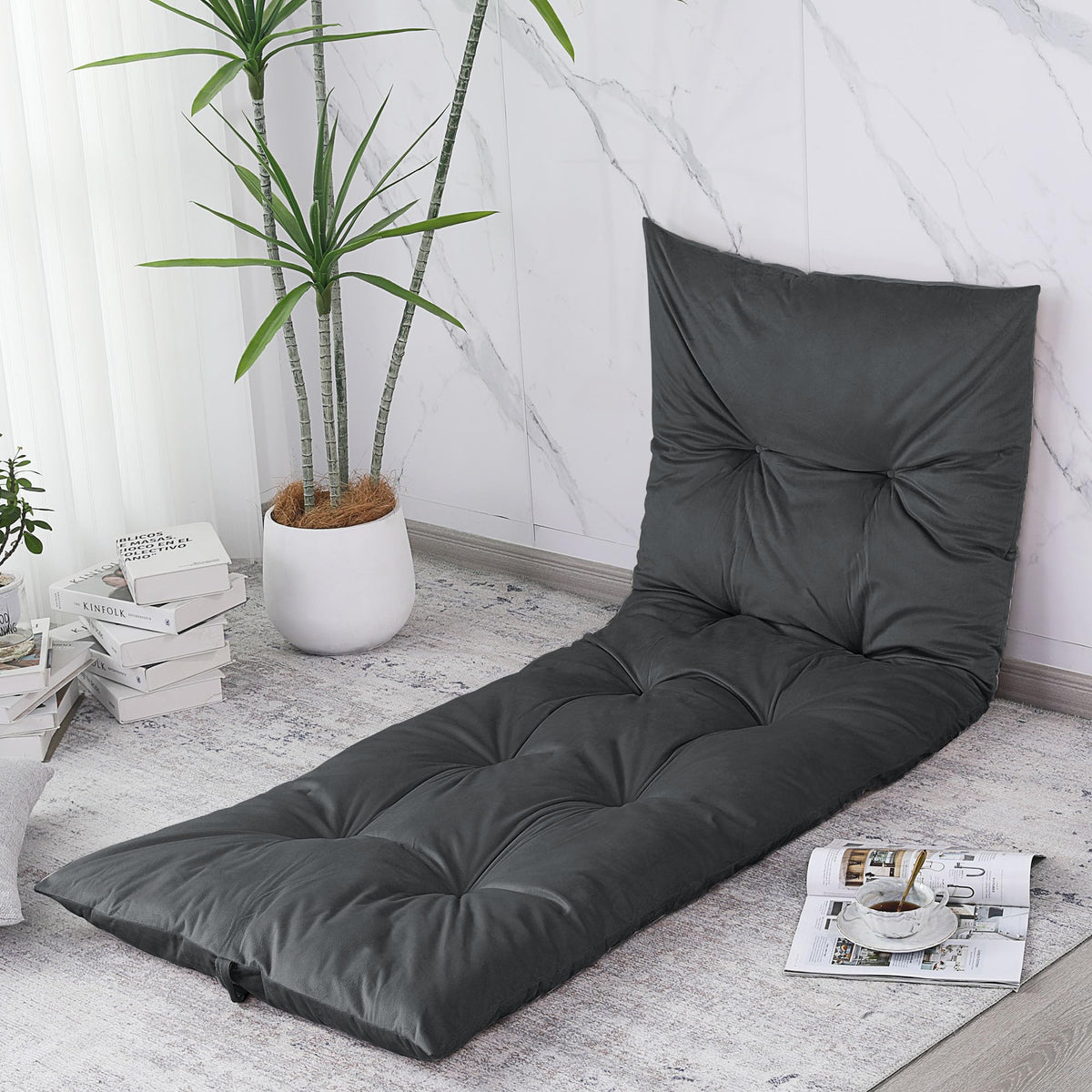 Floor Lounger Pillow (Dark Gray)