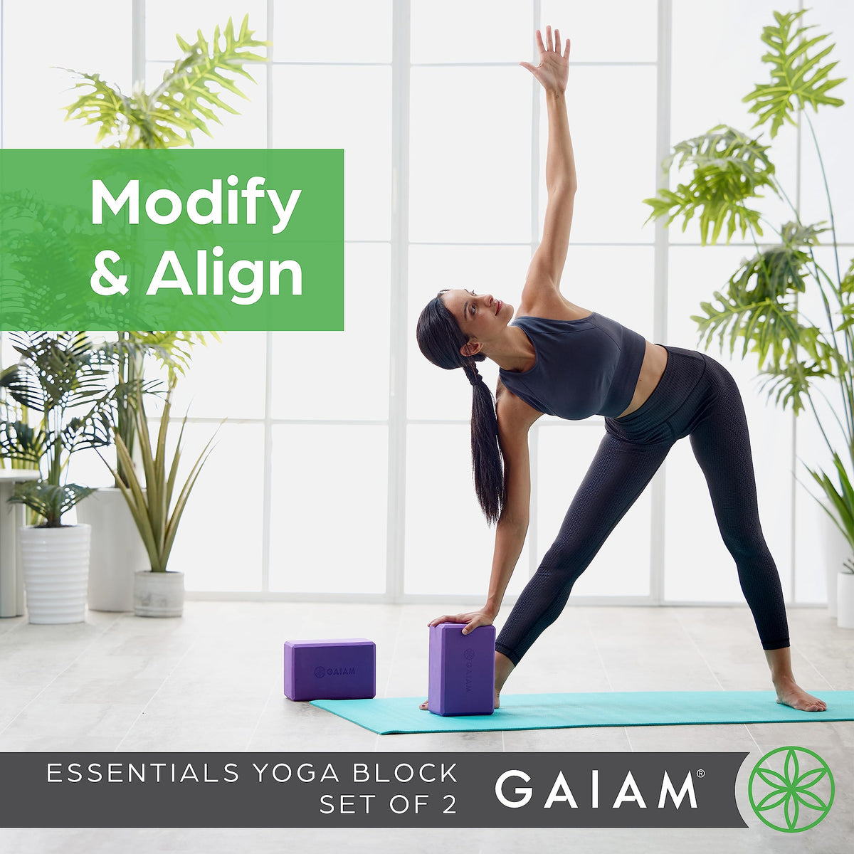 Yoga Block Supportive Latex (Grey / 2 Blocks)