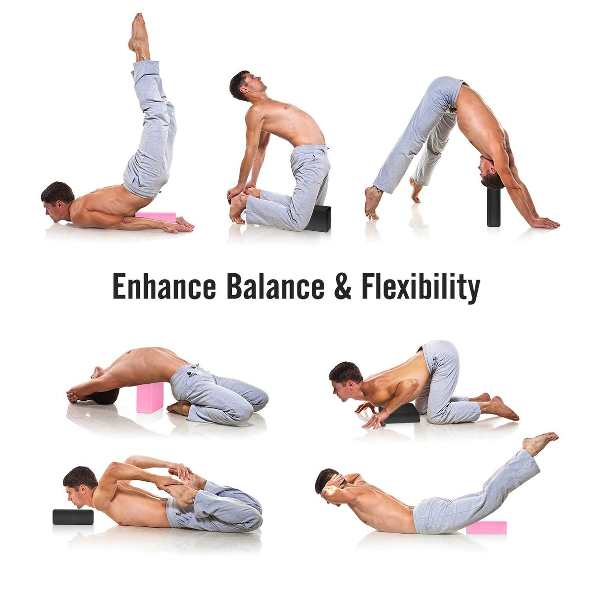 EVA Foam Yoga Block (Black)