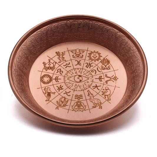 Copper Offering Prayer Ritual Bowl (Twelve Tonstellations)