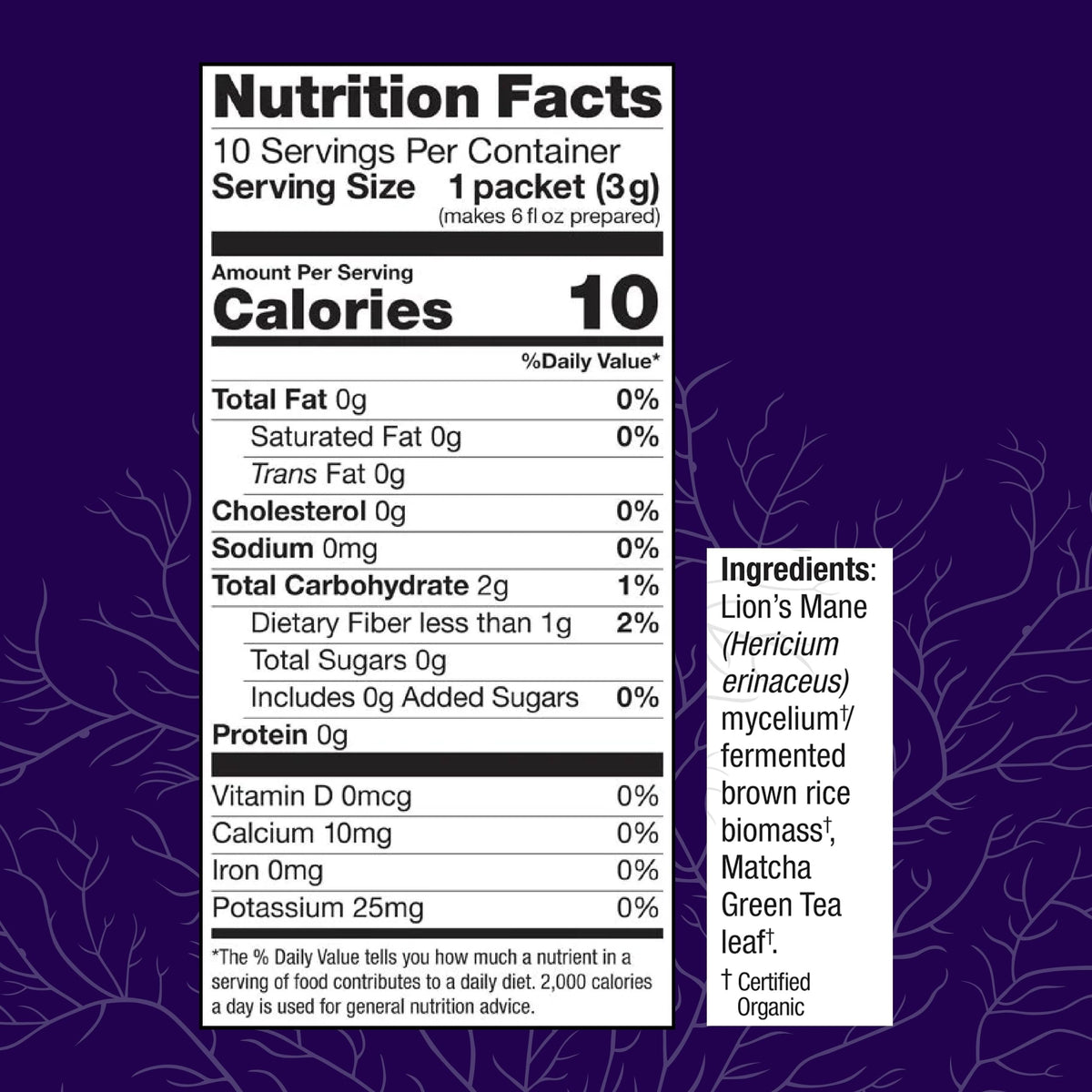 MycoBrew Matcha (0.1 Ounce (Pack of 10))