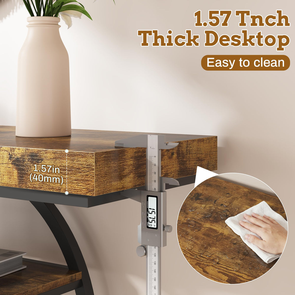 Entryway Table for Foyer (Brown 1 / 41.3"W)