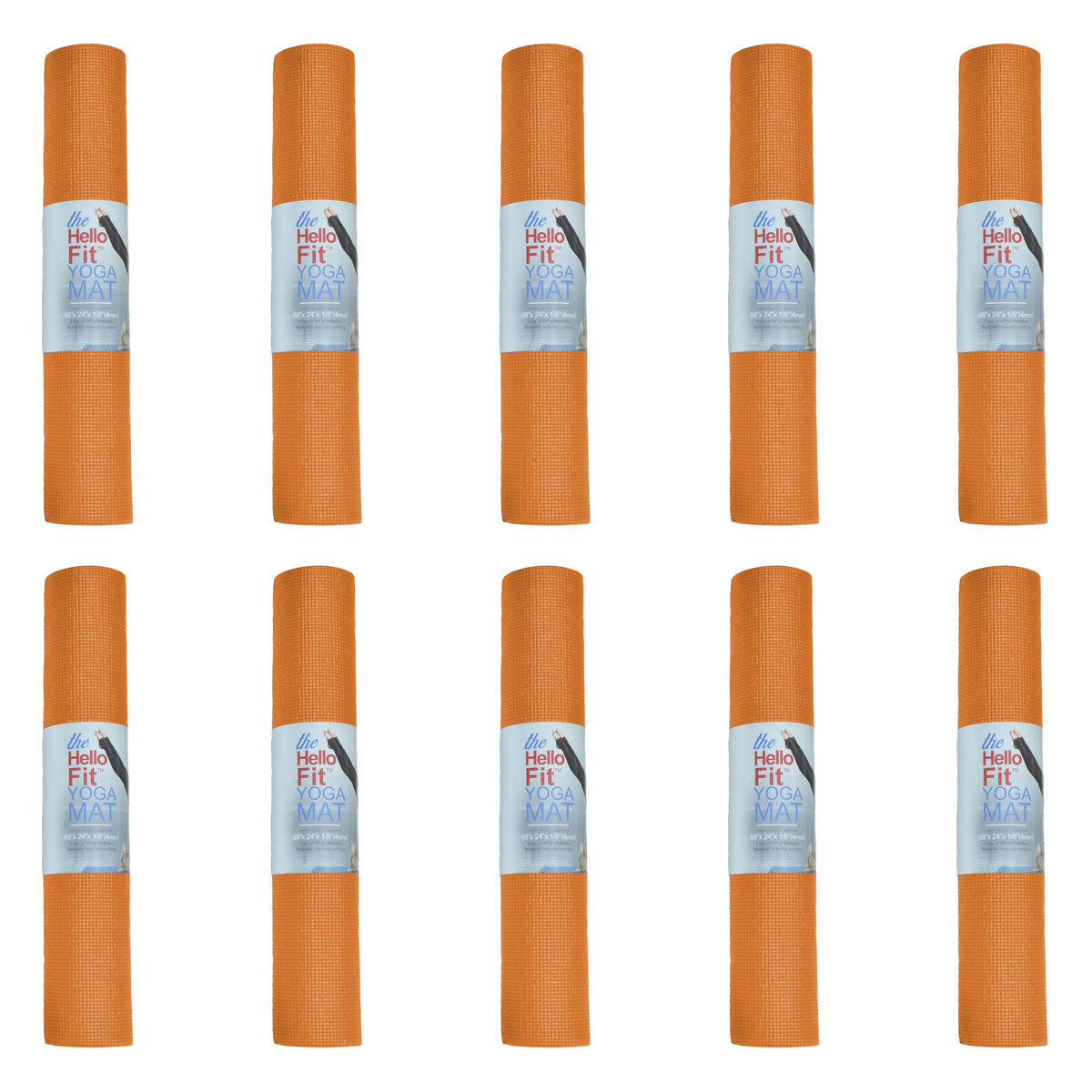 Bulk Yoga Mats (Orange)