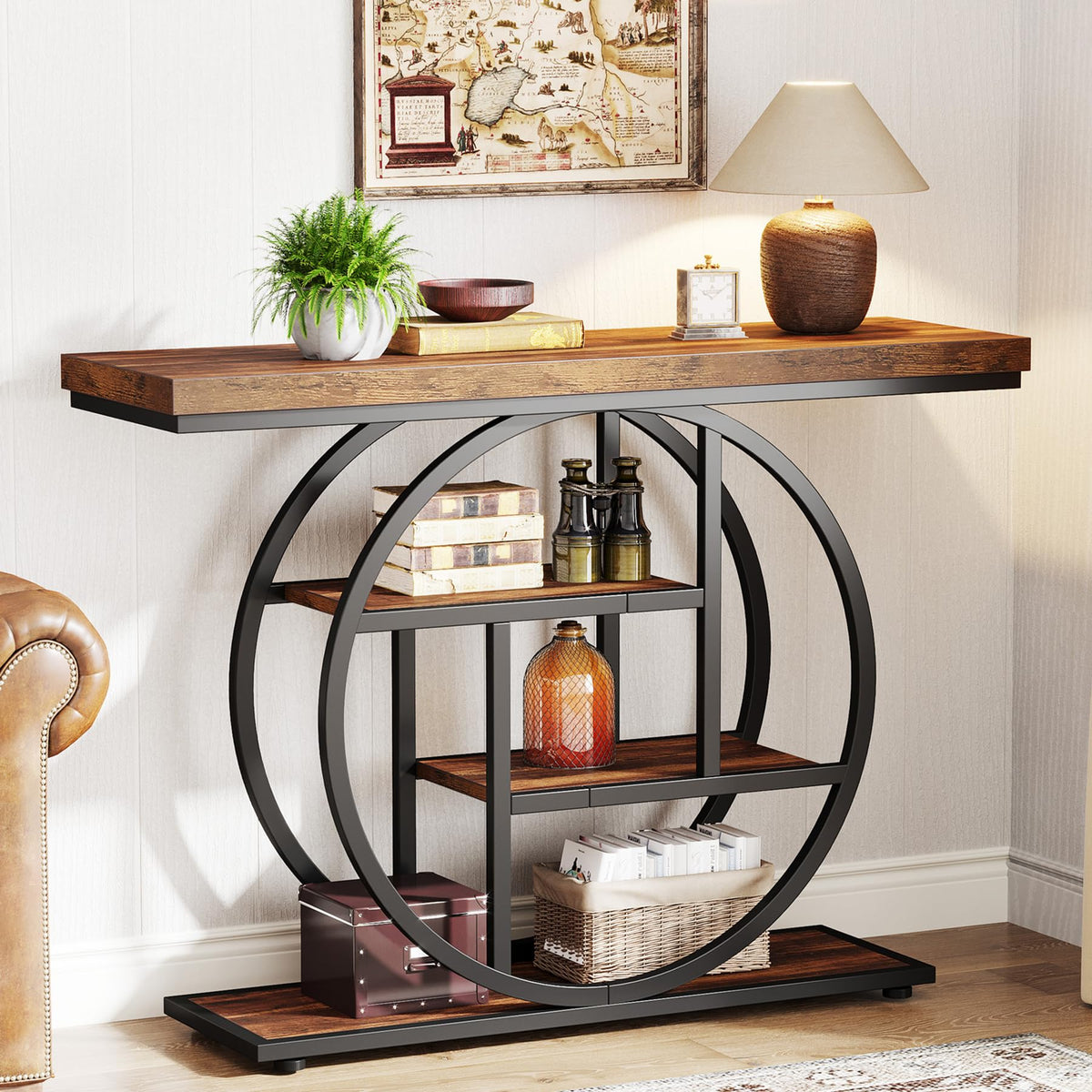41.3" Console Table (Rustic Brown)