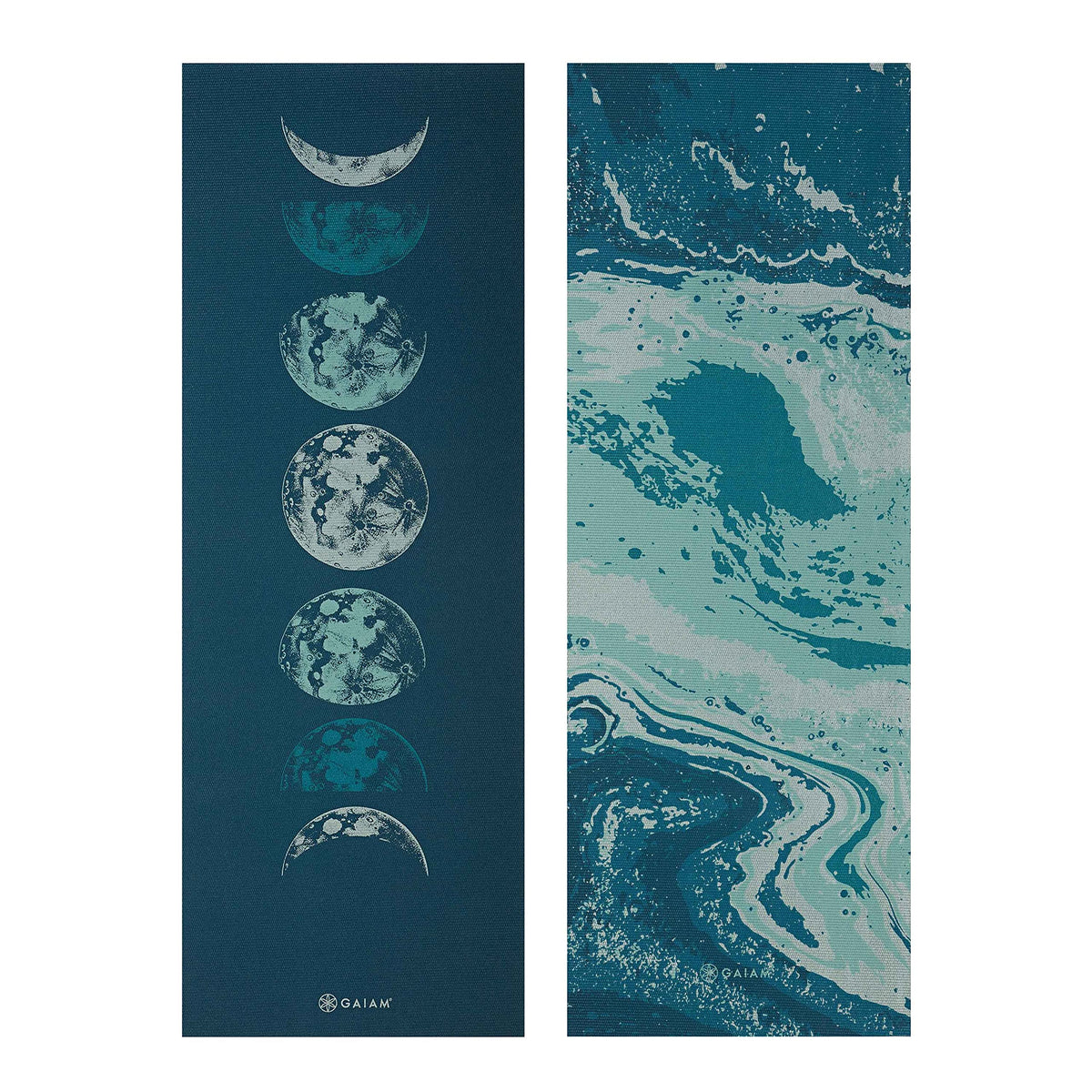 Reversible Yoga Mat (Lunar Wave)