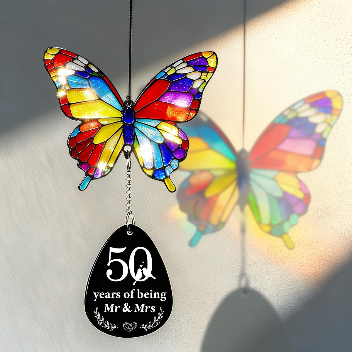 50th Anniversary Wind Chime Gifts (50th Anniversary Timeline Gift)