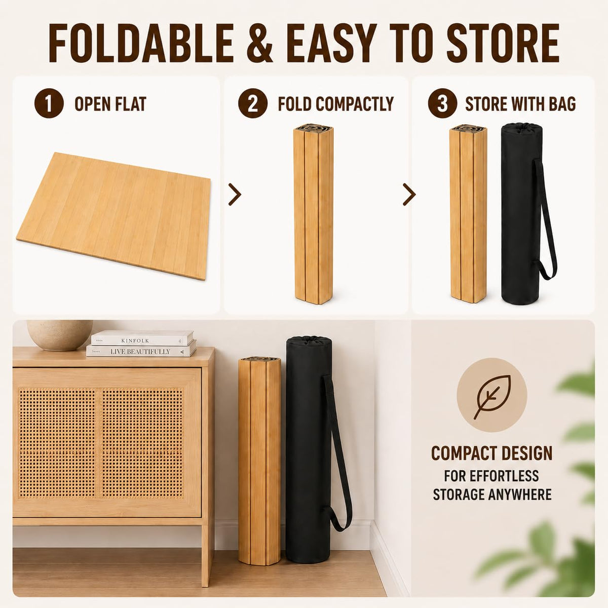 4x3.2 Ft Tap Dance Floor Tap Board for Tap Dancing Foldable Bamboo (wood tone)