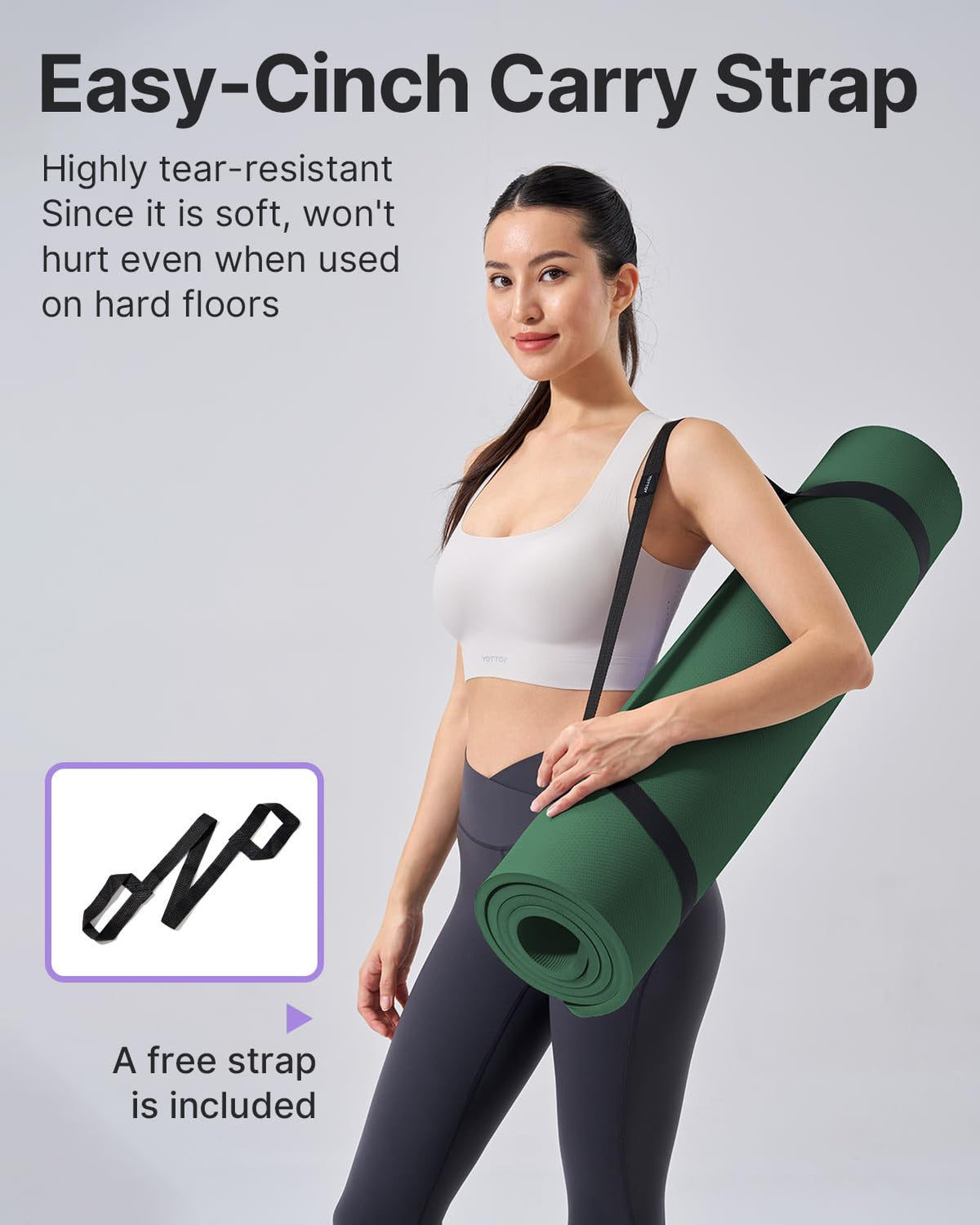Yoga Mat Extra Thick Yoga Mat (Green / 72*24*1/2inch)
