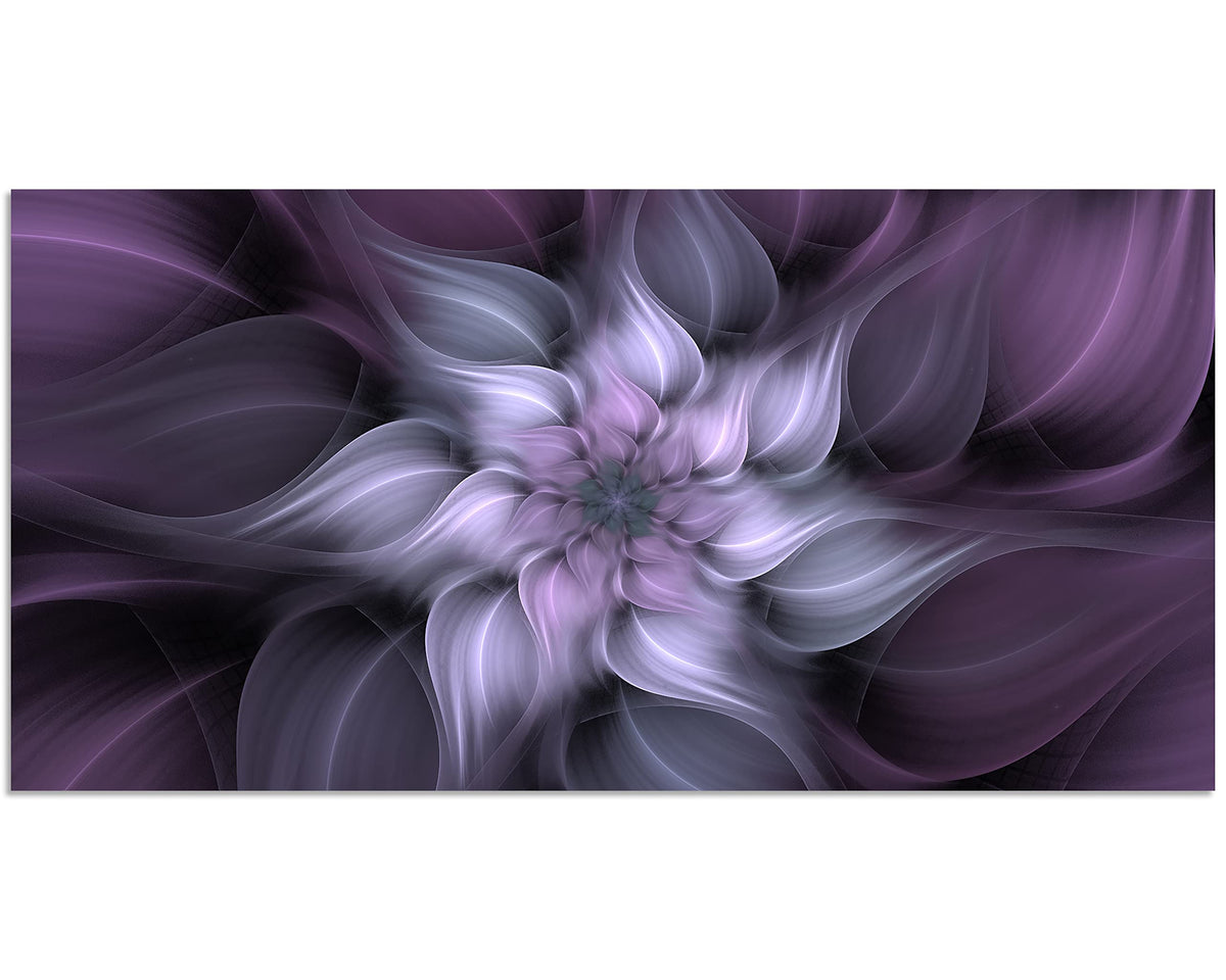 1 Panel Bauhinia Chinese Redbud Purple Flower Plant Botany Picture Flower Artwork Oil Painting on Canvas Stretched and Framed 24x48 inch Print Home Decor Living Room Bedroom Wall Art Hanging (48"L x 24"W / Purple Flower)