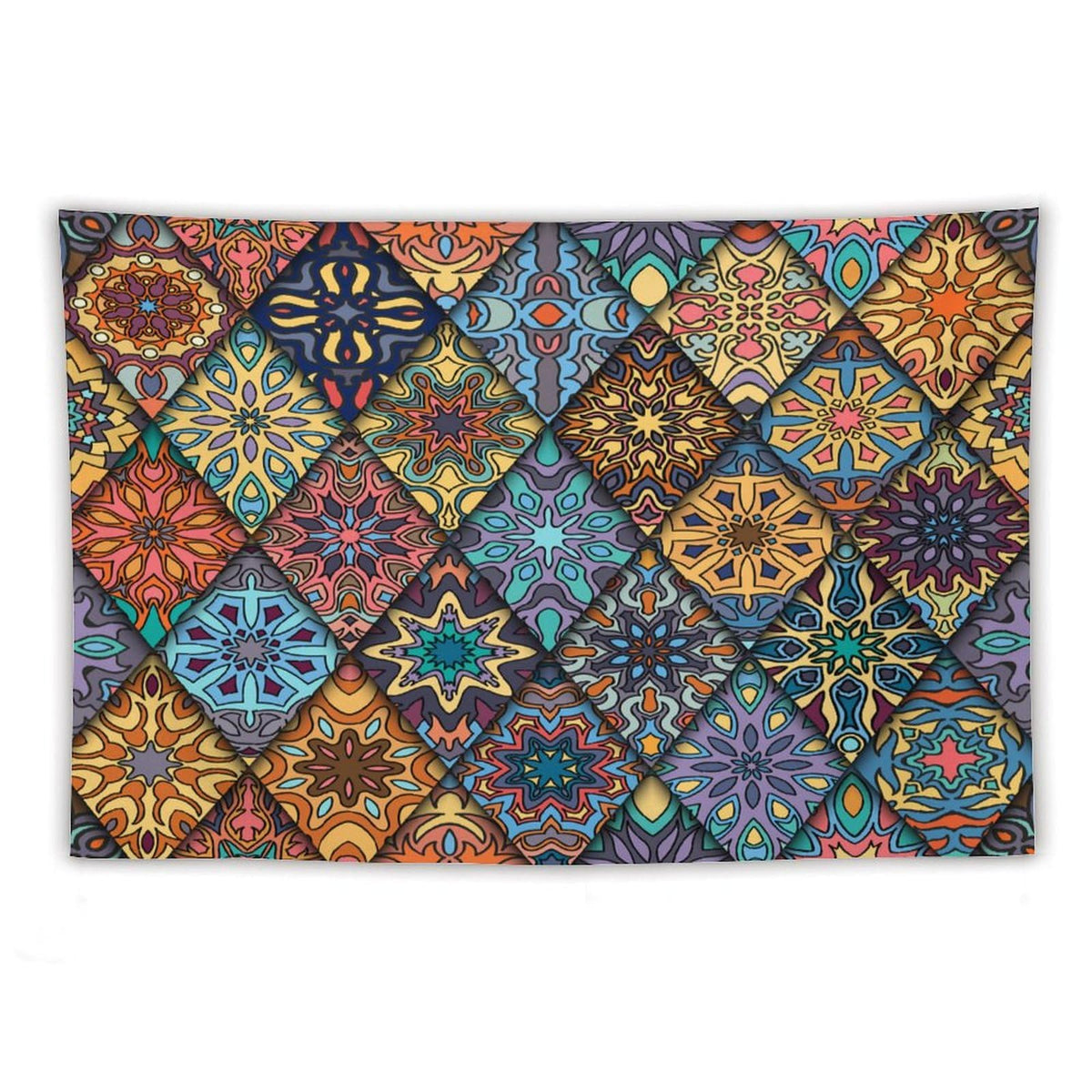 Vintage Bohemian Tapestry Wall Hanging Colorful Mandala Indian Pattern Tapestries Home Decor for Living Room Bedroom Apartment Farmhouse Dorm 60"x90" (60"L x 90"W / Mandala-26)