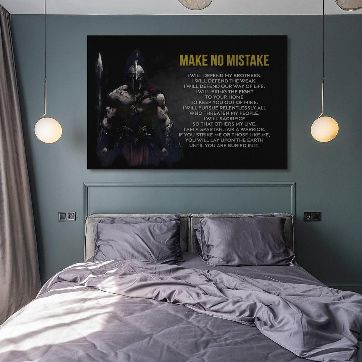 Spartan Warrior Quote Motivational Poster Canvas Printing Wall Art Prints Wall Decor Posters Dark Minimalist Stoic Gym Office Living Room Bedroom Man Cave Decor 20x30inch (style-1 / 20x30inch(50x75cm) Unframe)