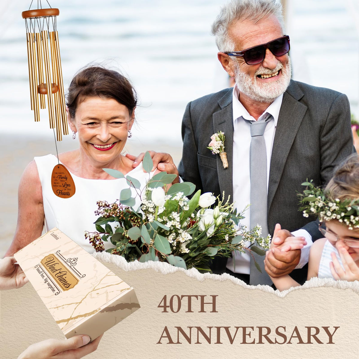 Gifts for 40th Wedding Anniversary (Small-25.5'')