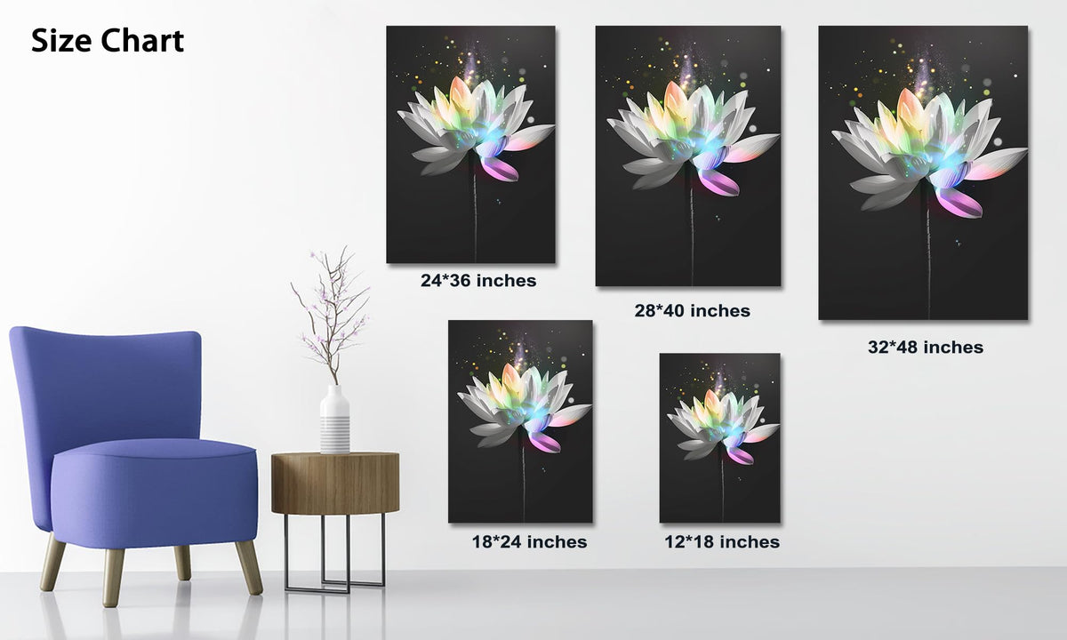 Zen Wall Art White Lotus Flower Canvas Art Print for Spa Bathroom Decor (Zen Stones Canvas Frame-07 / 18"L x 12"W)