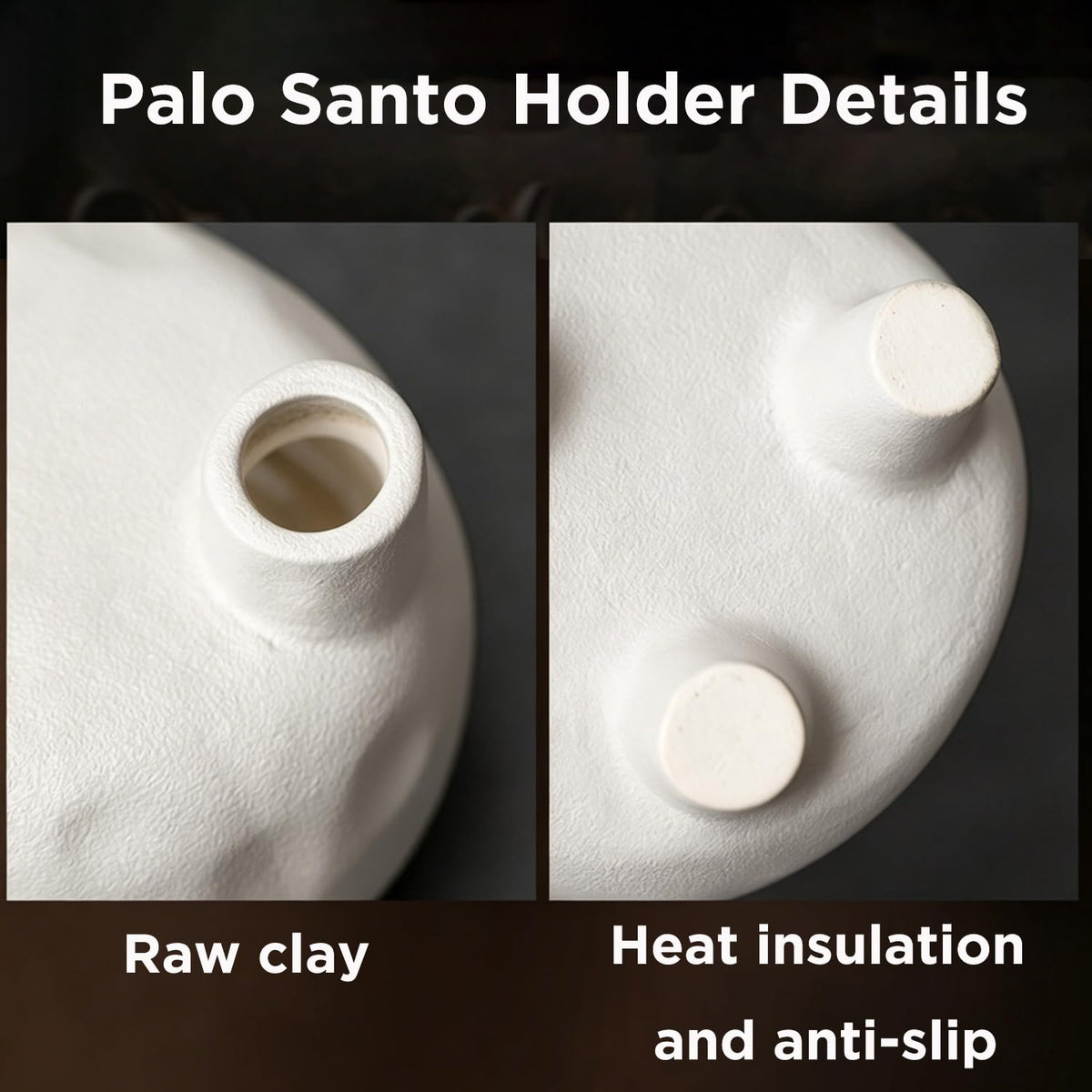 Ceramic Incense Holder (White)