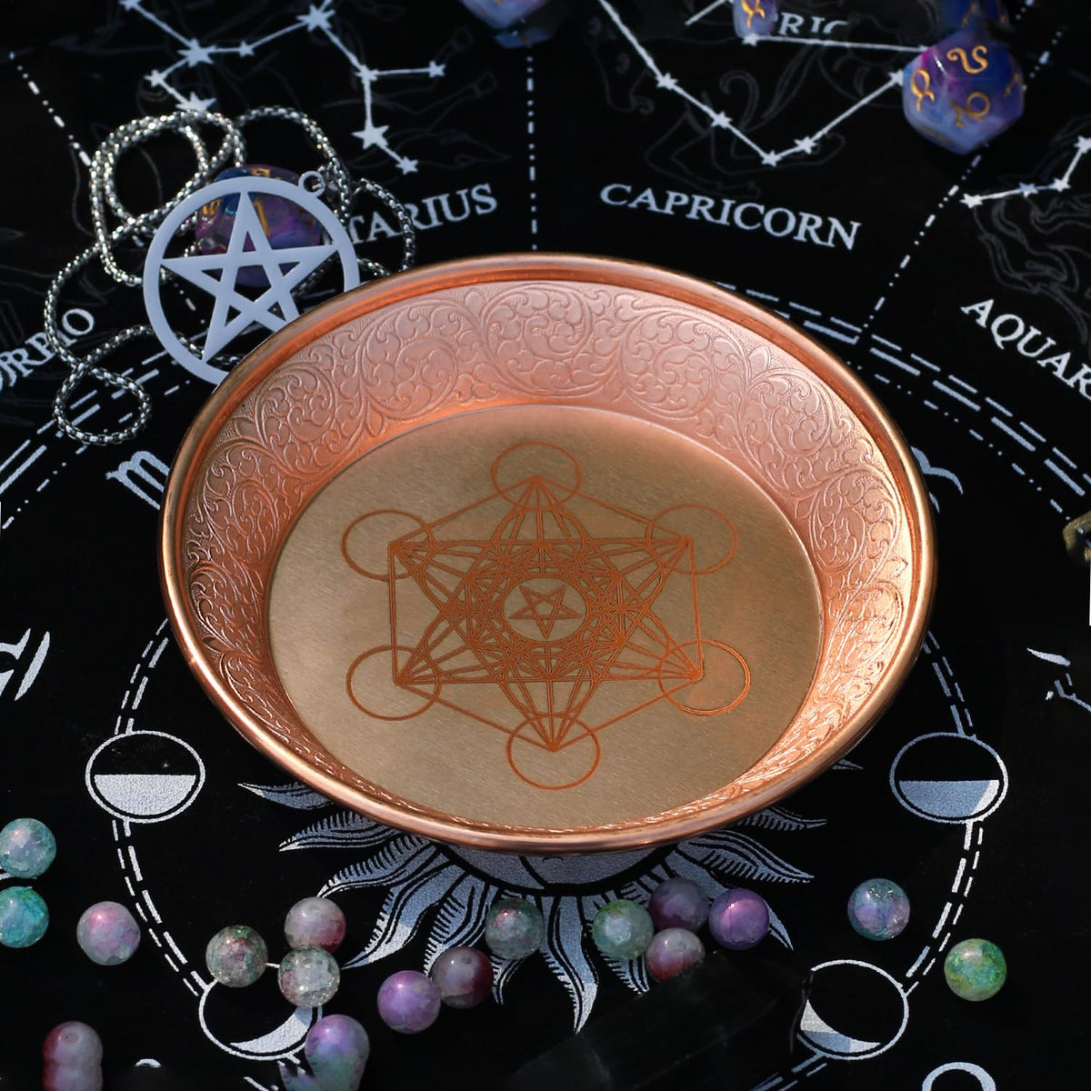 Copper Offering Prayer Ritual Bowl (Metatron)