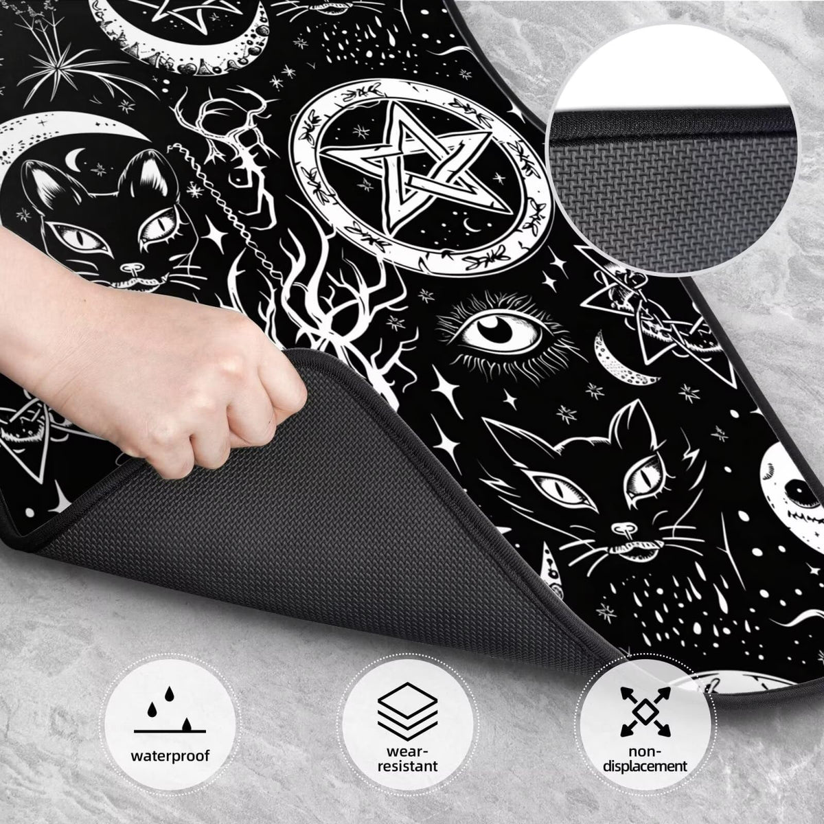 Moon Star Car Floor Mats Full Set of 4 (Moon Star)