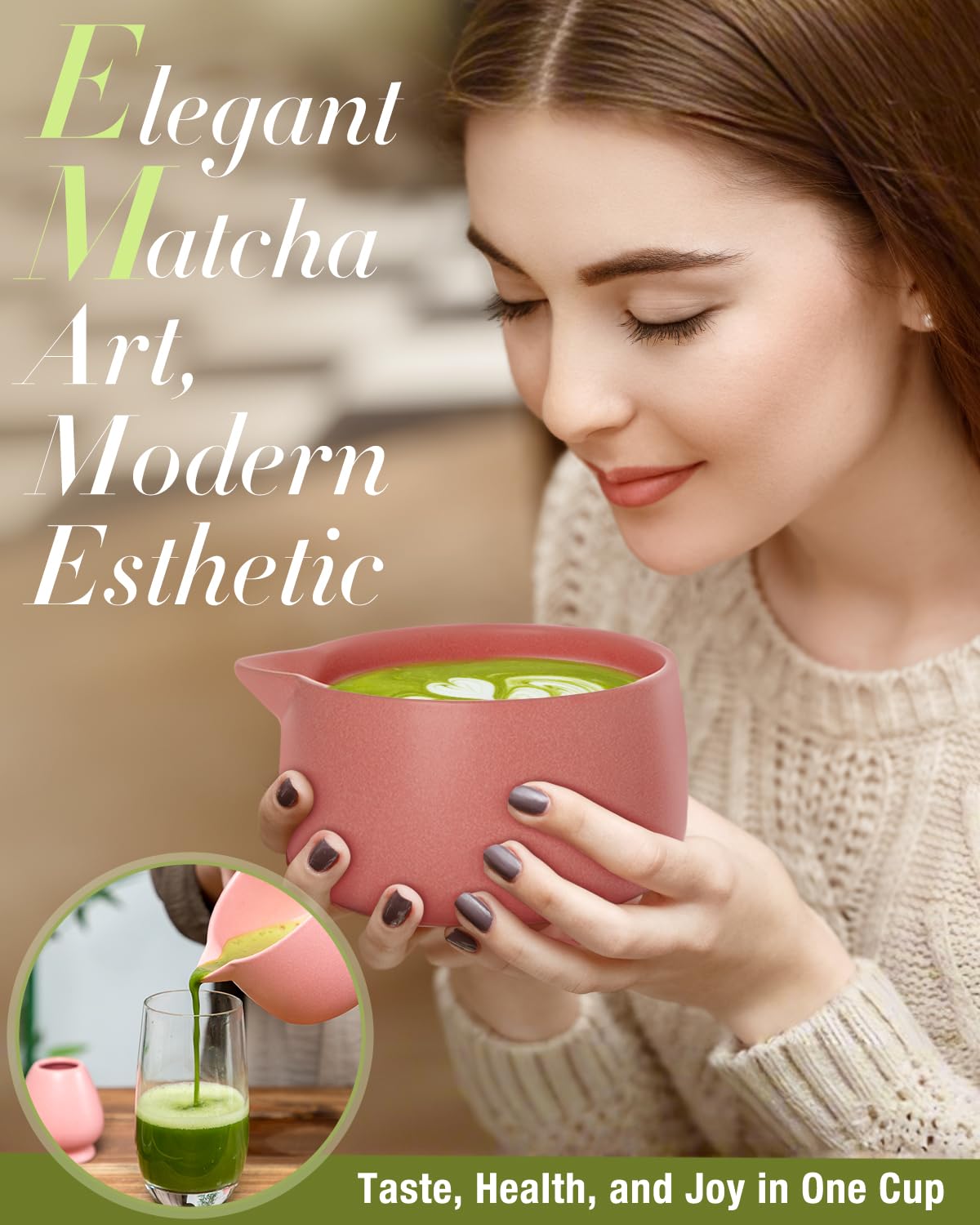 20OZ Matcha Whisk Set (Blush Pink)
