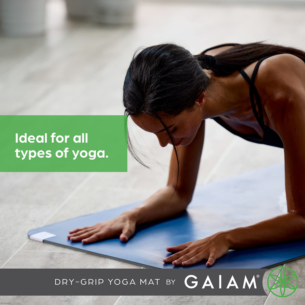 Dry Grip Yoga Mat (Purple (Standard))