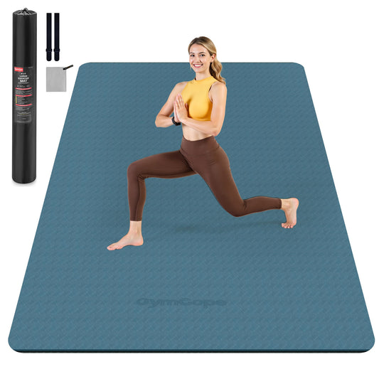 Extra Large Yoga Mat (72x48x1/4inch / Ocean Blue)