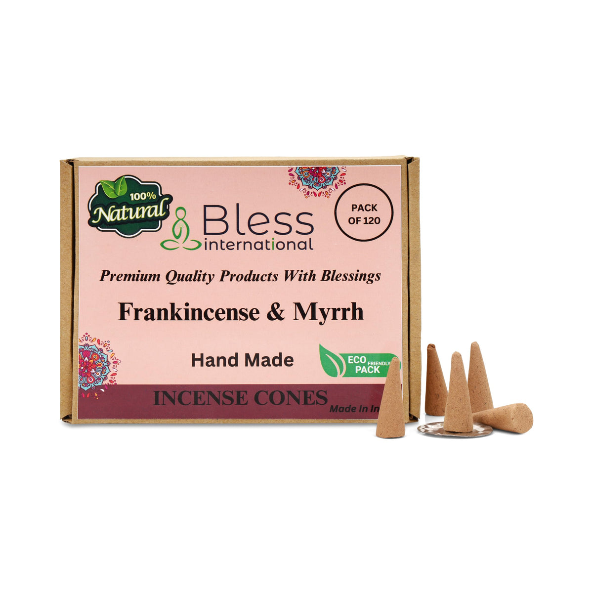 Frankincense and (Frankincense-and-myrrh / Pack Of 120 Cones)