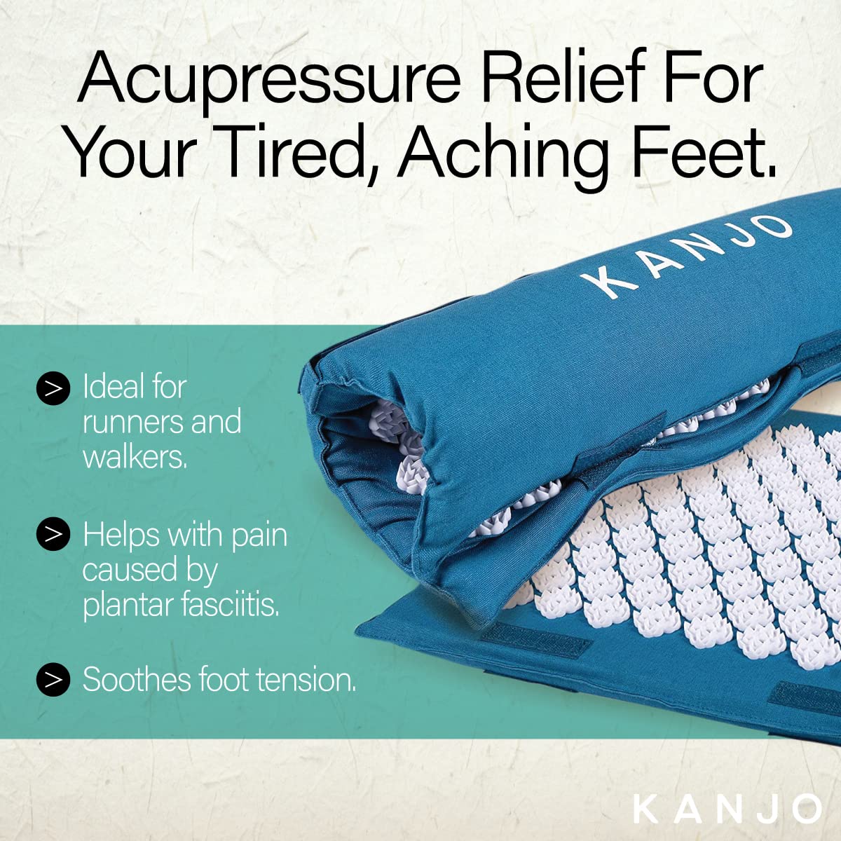 Memory Foam Acupressure Foot Mat (1 Count (Pack of 1))