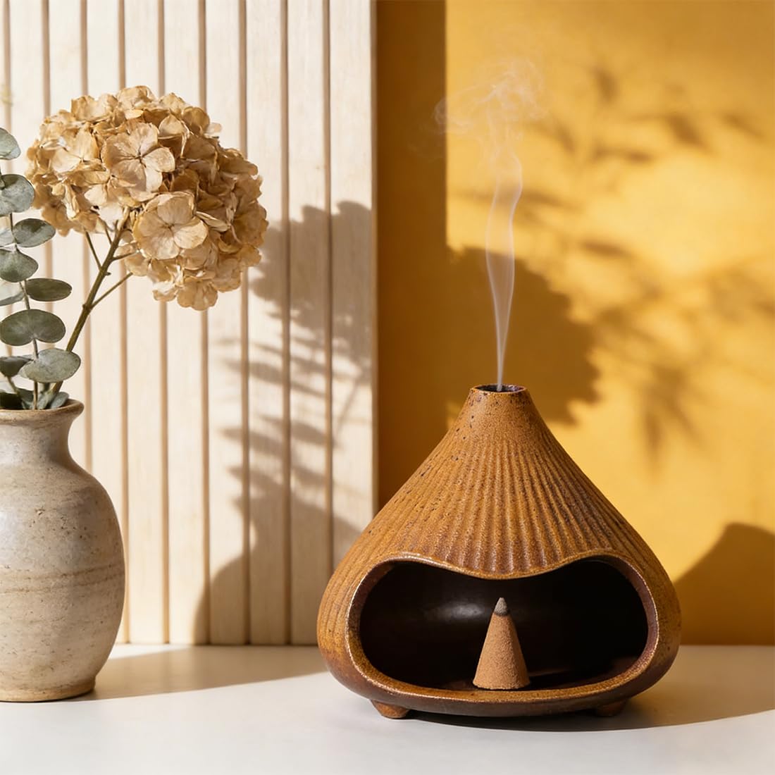 Ceramic Incense Holder (Brown 02)