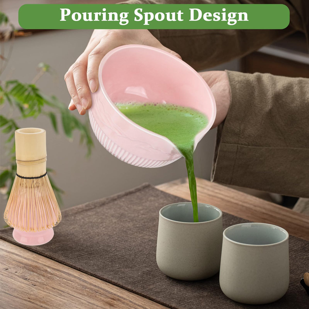 Matcha Whisk Set (Pink)