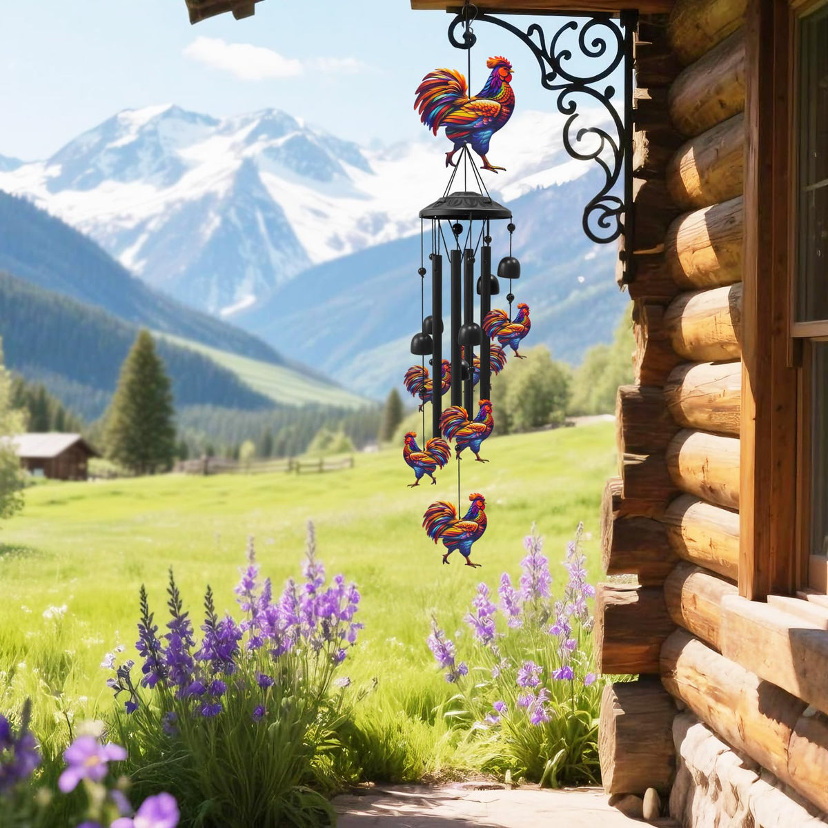 Chicken Wind Chimes for Outside