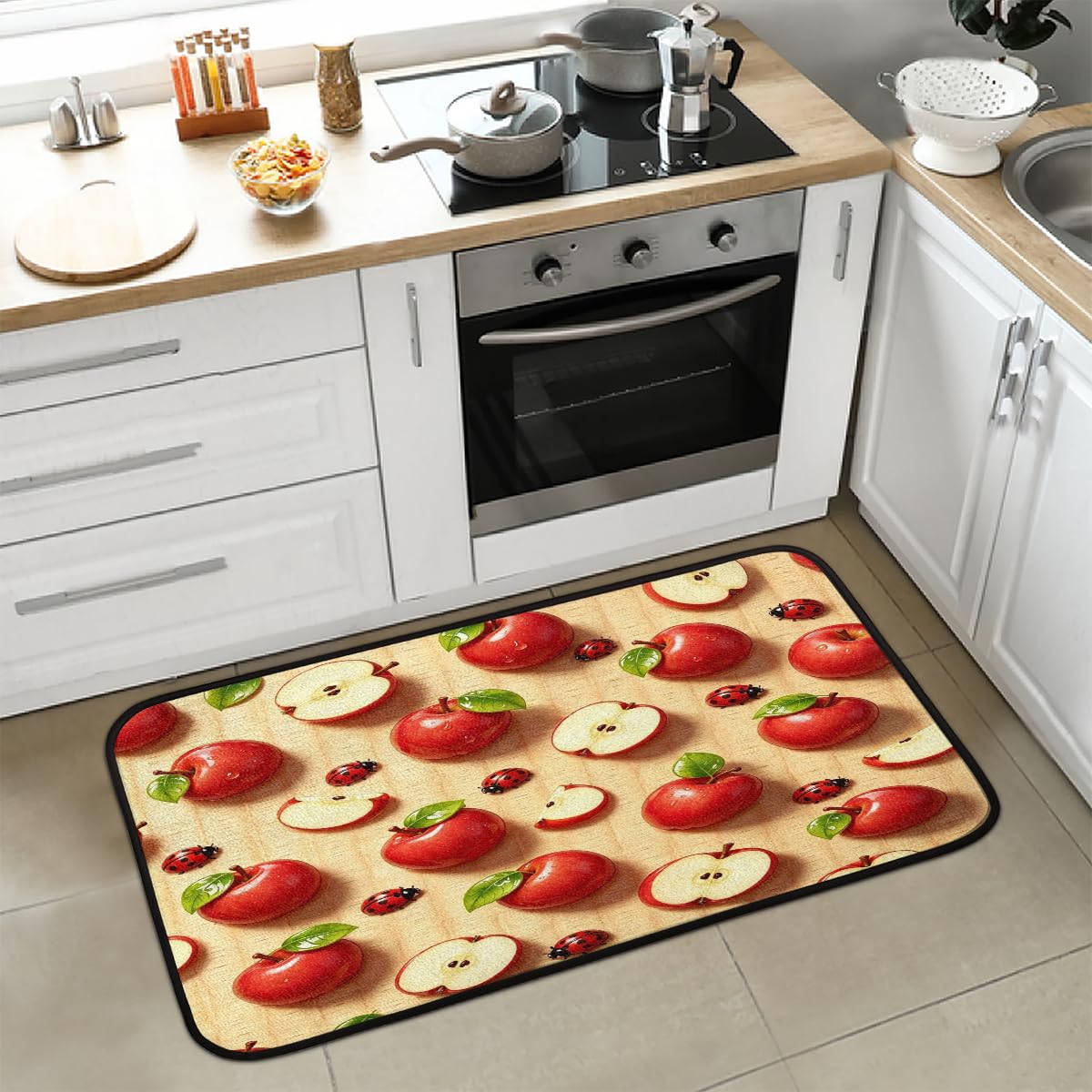 Apples Kitchen Rugs Kitchen Mats Non Slip Floor Mat (D:color 4)