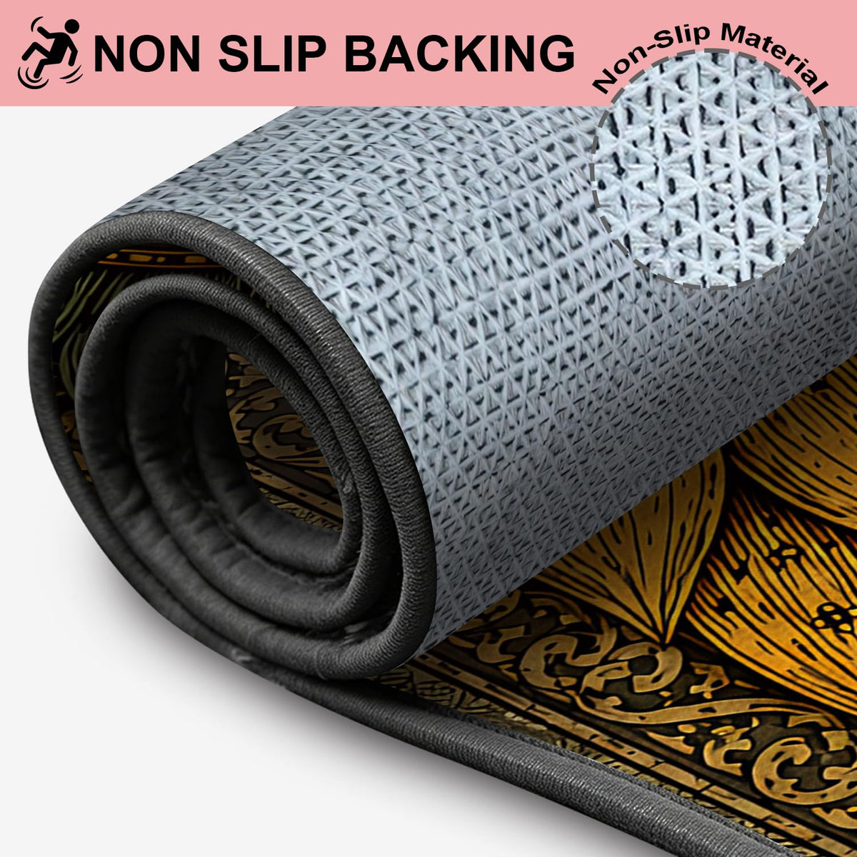 Semicircular Entrance Door Mat 24" x 36" (#59 / 2' x 3' (Semicircular))