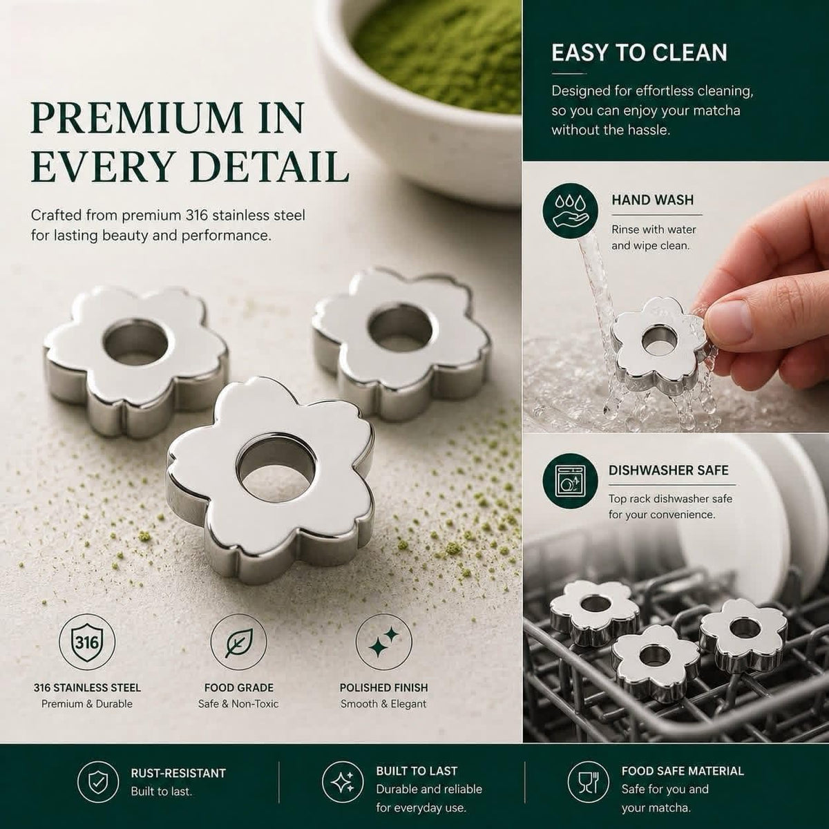 Matcha Sifting Beads™ with mini slide travel box