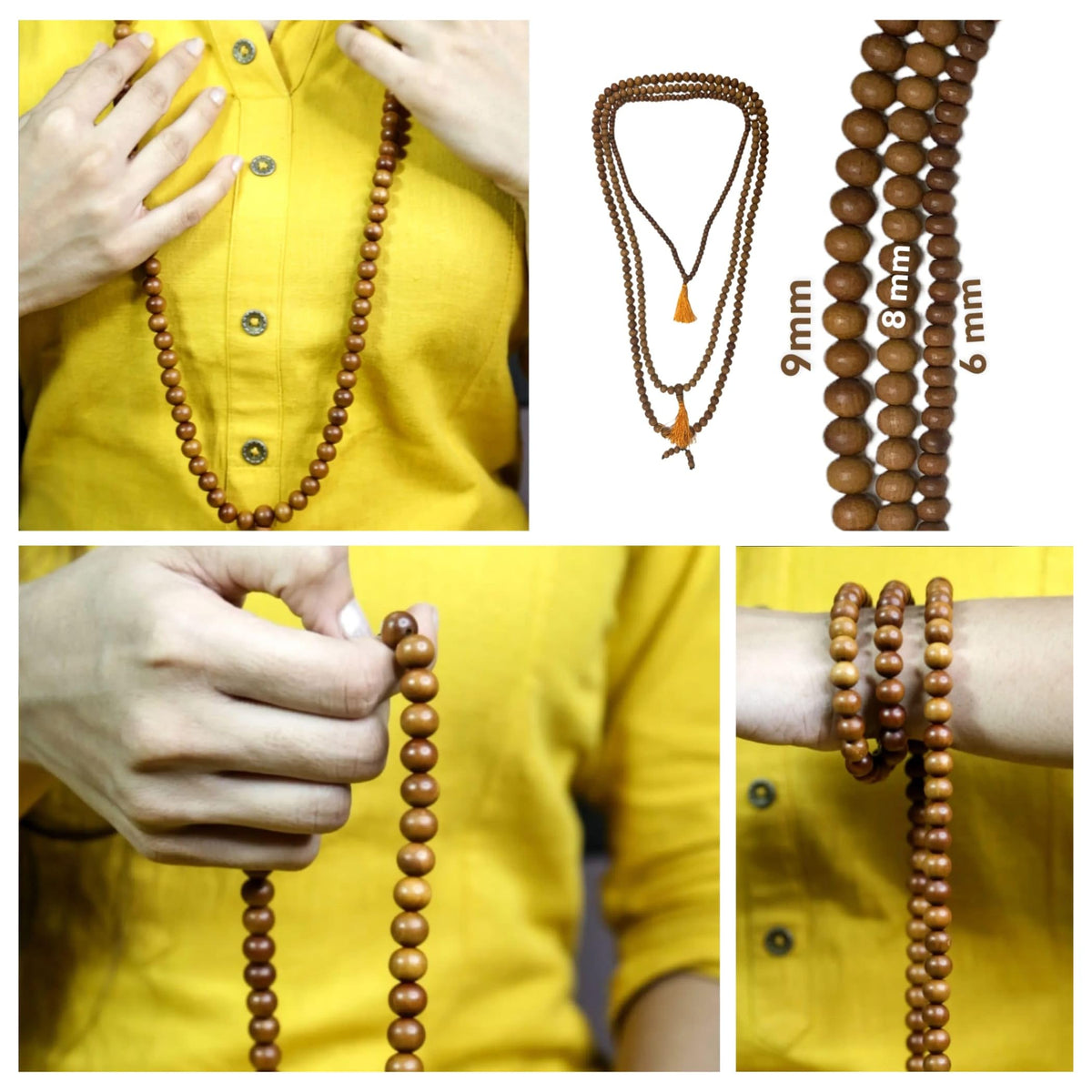Sandalwood Mala (8mm Bead)