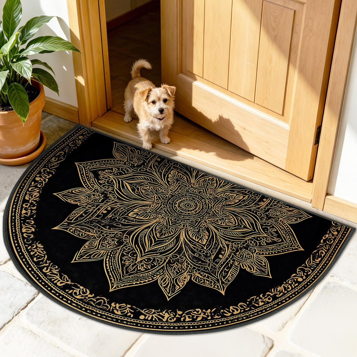 Semicircular Entrance Door Mat 24" x 36" (#36 / 2' x 3' (Semicircular))