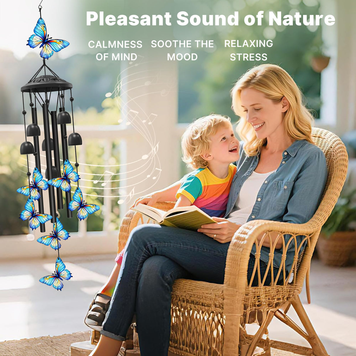 Butterfly Wind Chimes for Outside
