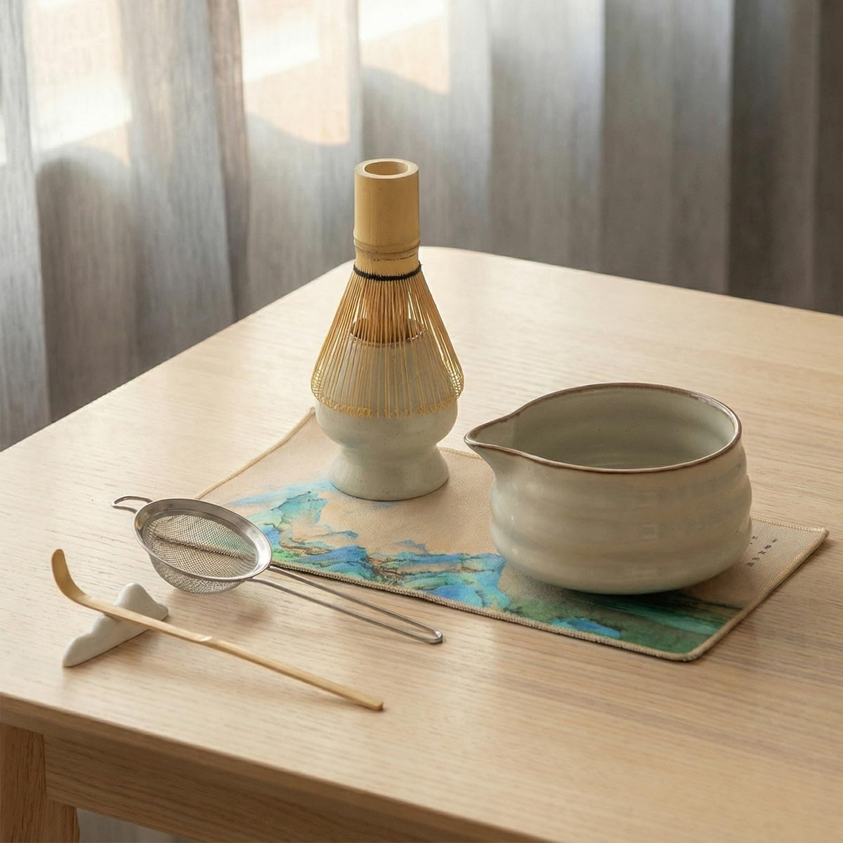 Matcha Whisk Set (Misty Gray)