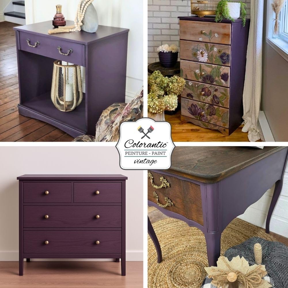AUTUMN PLUM Chalk Paint for Furniture DIY (Autumn Plum / 58 Fl Oz (Pack of 1))