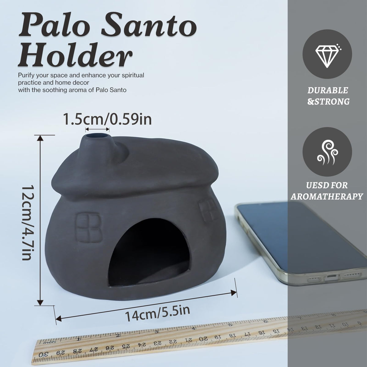 Palo Santo Burner (Black)