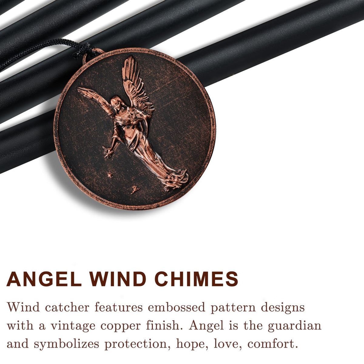 32" Angel Wind Chimes for Outside (32" Angel)