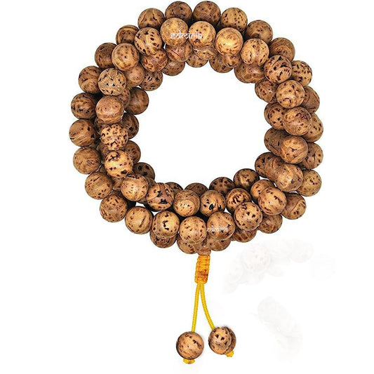 Indian Matte Bodhi Seed Mala 108 Beads (Indian Matte Bodhi 12mm)