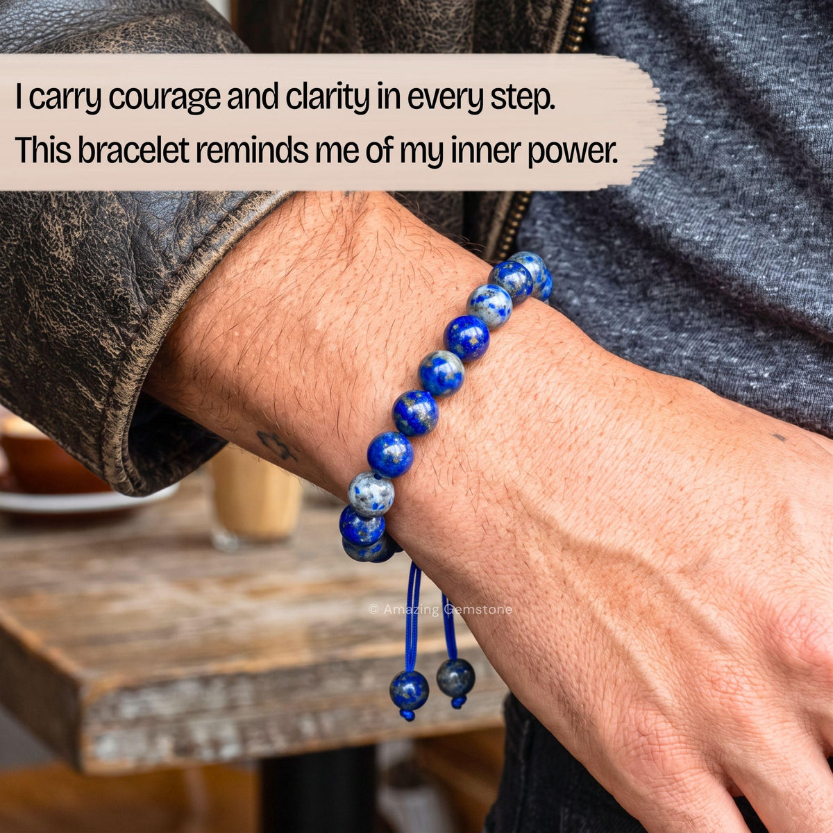 Lapis Lazuli Bracelet for Women Men's Gifts (Lapis Lazuli)