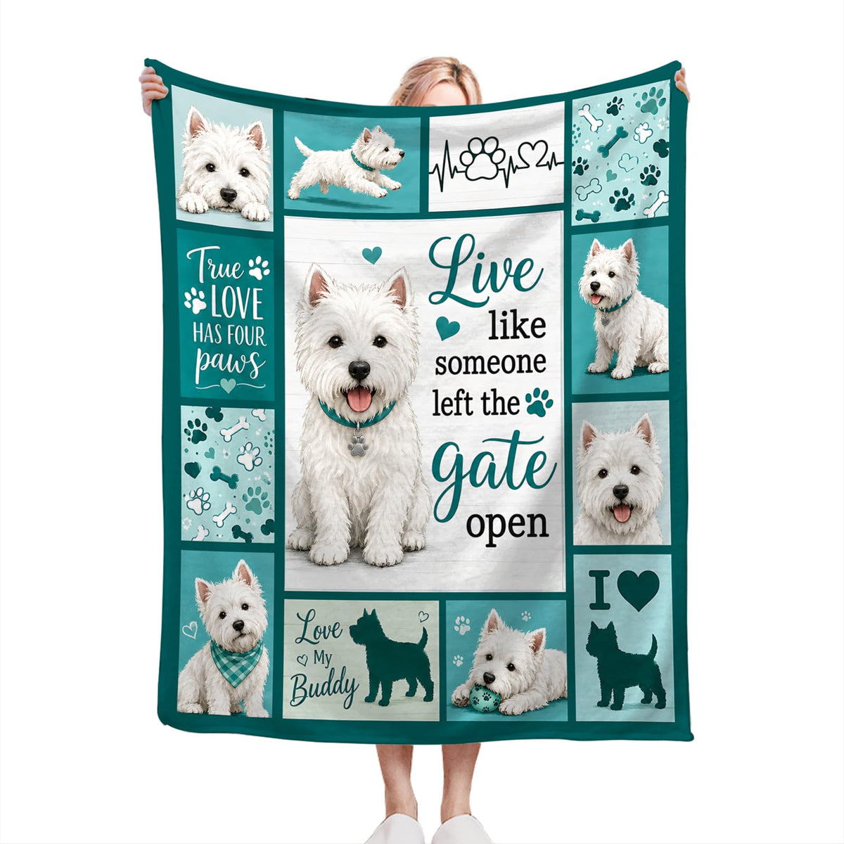 Westie Blanket (60"x80" / Westie)