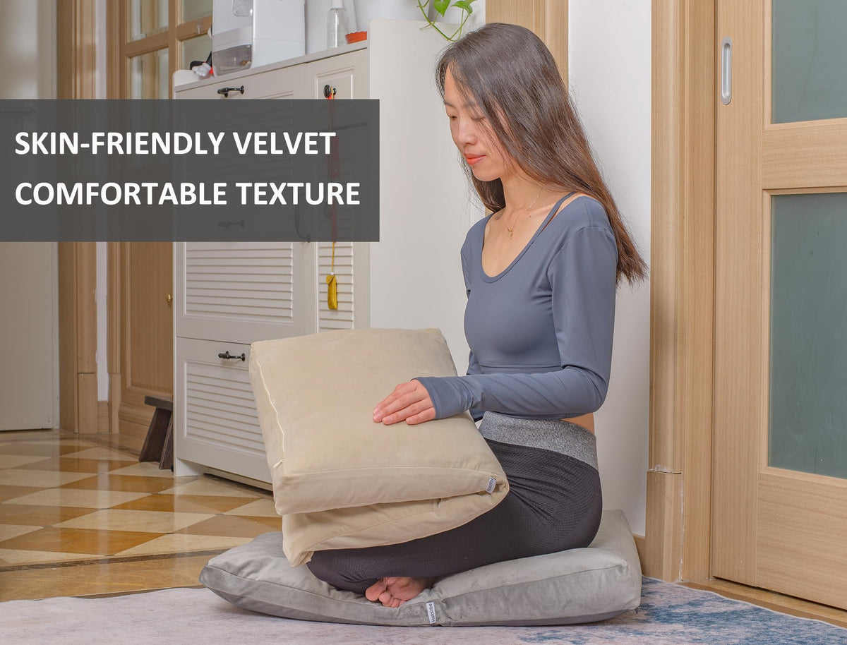 Meditation Cushion (Khaki / service H：9cm)