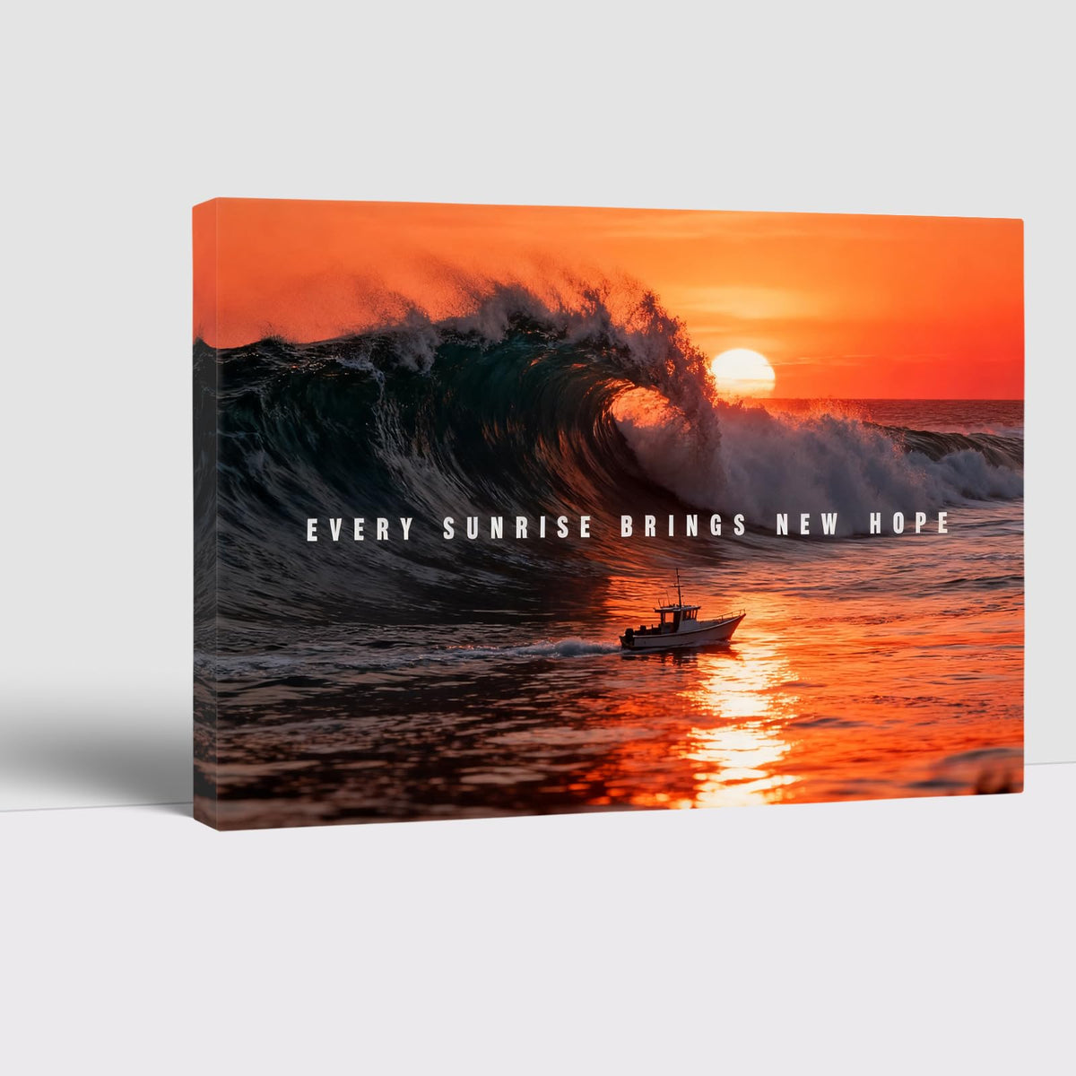 Motivational Quotes Motto (1p-Sunset / 18L" x 24W")