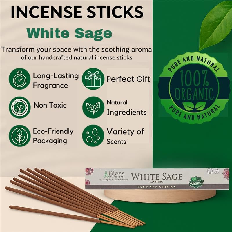 Bless Organic (White Sage / 500 Sticks (26 OZ/750 GM))