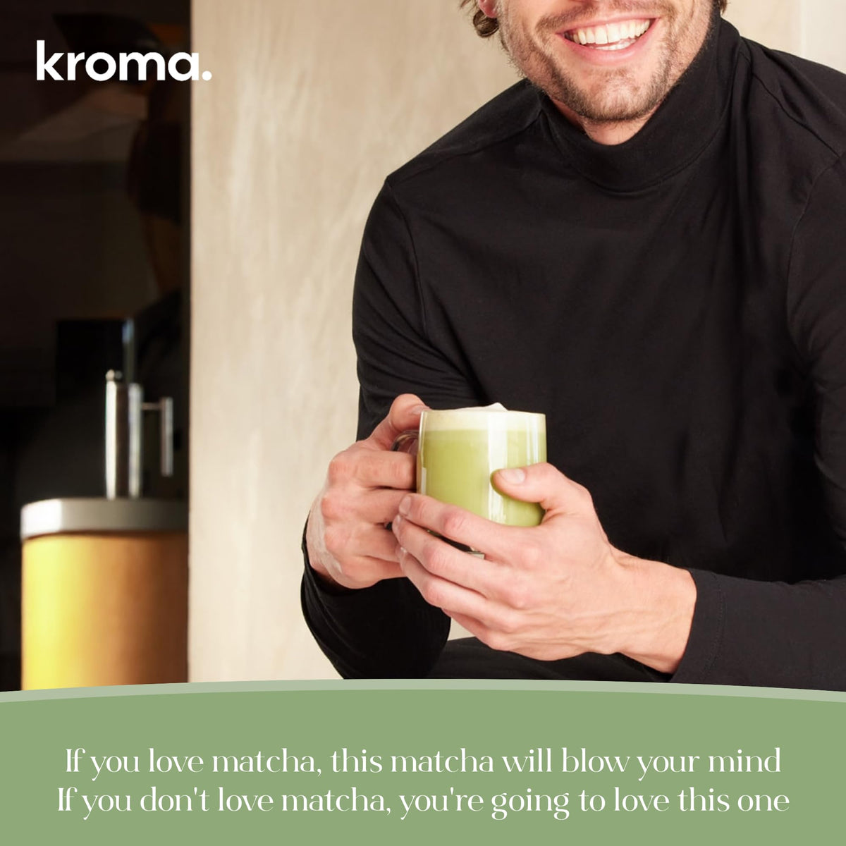 Kroma Beauty Matcha Latte Powder with Collagen (Travel Packets (Pack of 7))