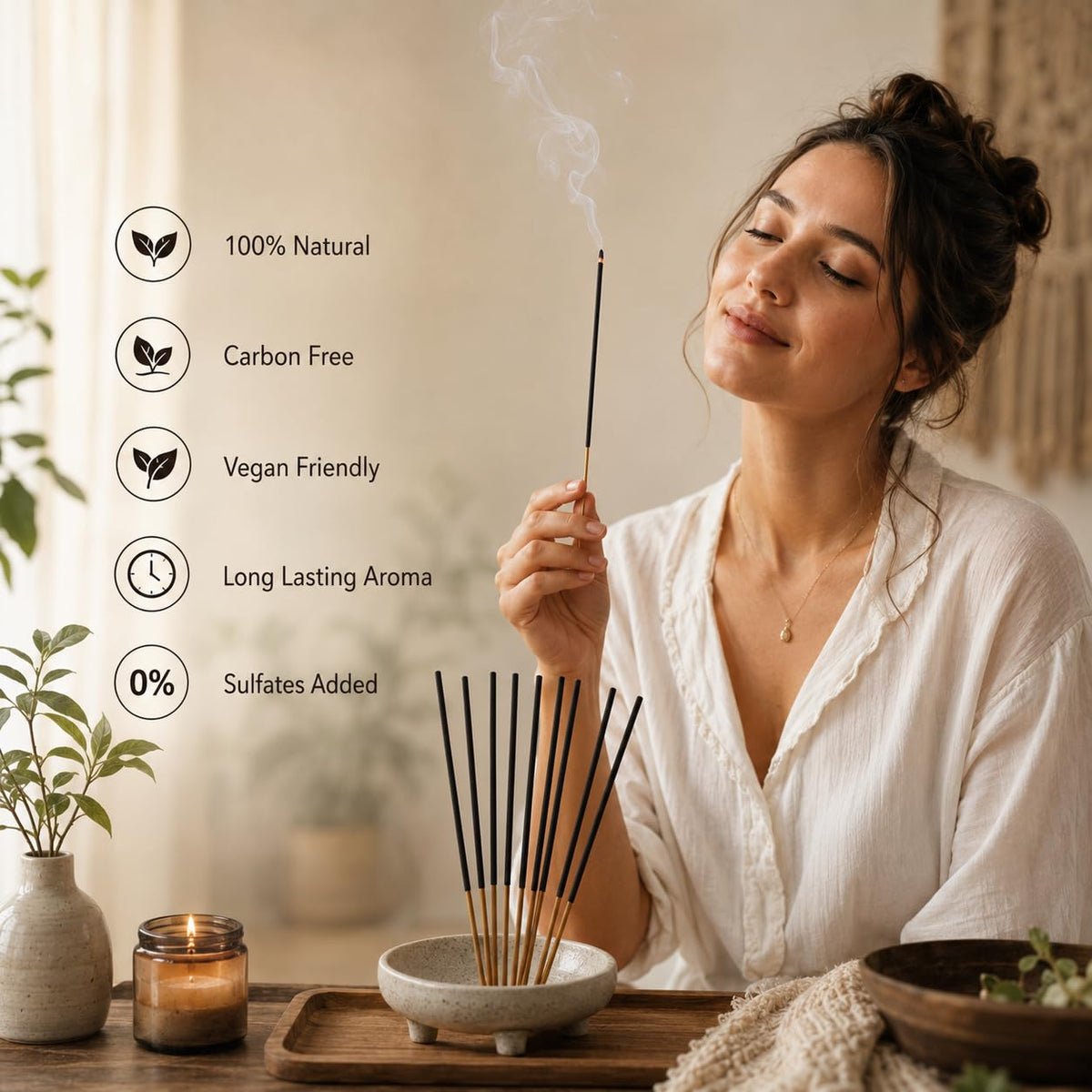 White SAGE 100% (25 Sticks (40GM))
