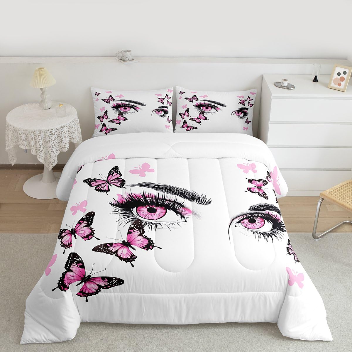 Eyelash Kids Comforter Set Twin Size for Kids Boys Girls (Multi 803 / Twin)