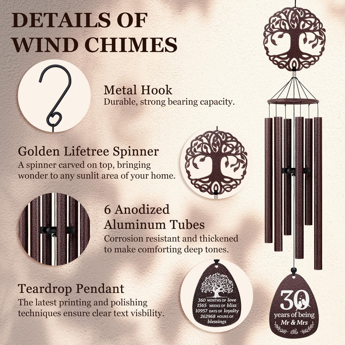 30th Anniversary Wind Chime