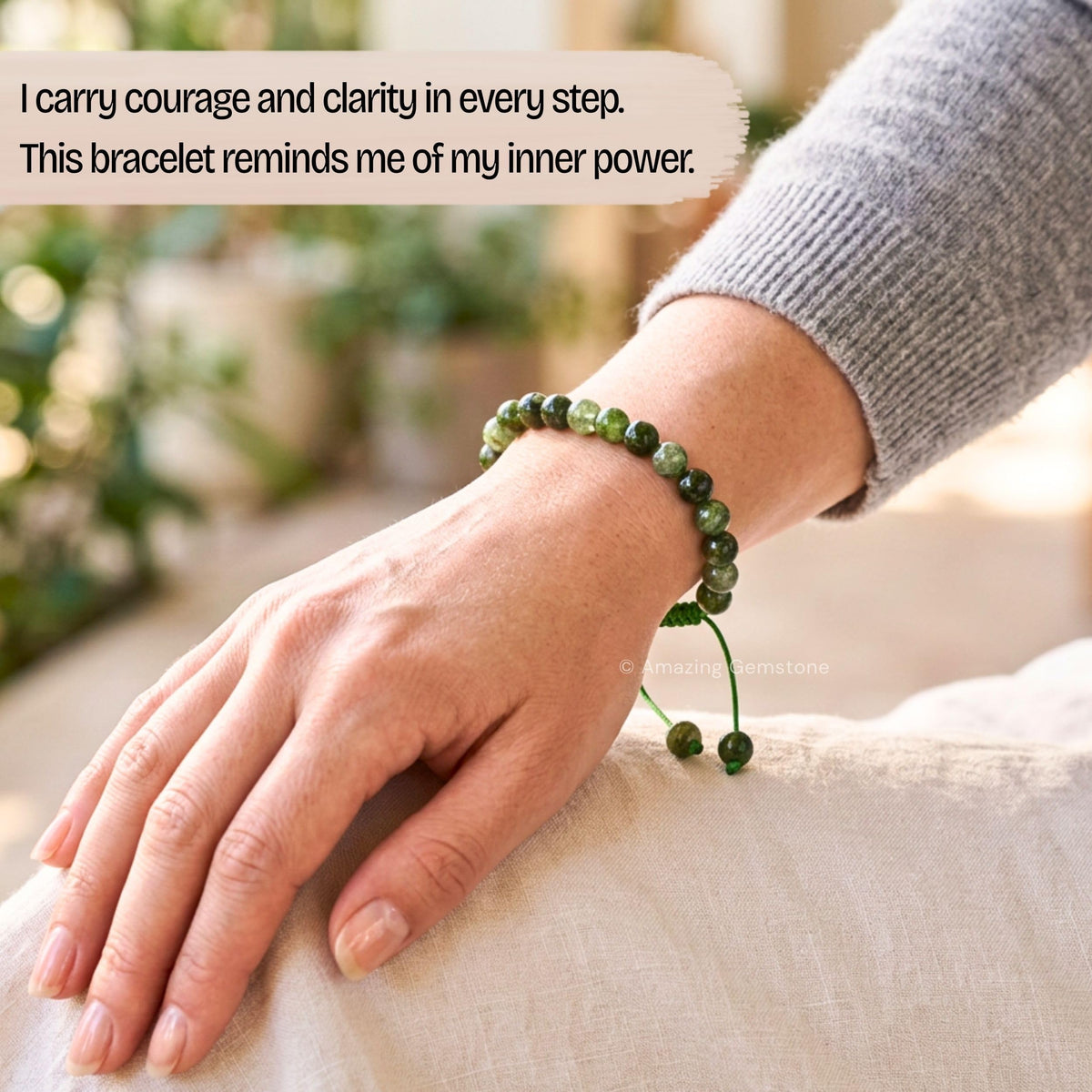 Chrome Diopside Bracelet (Chrome Diopside)